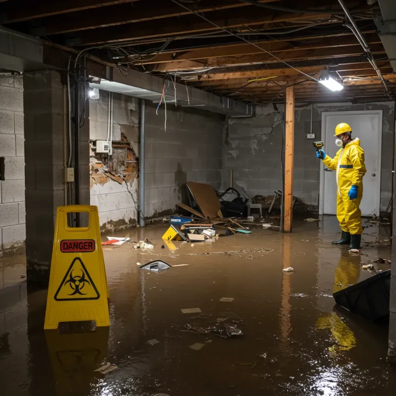 Flooded Basement Electrical Hazard in El Cerro Mission, NM Property